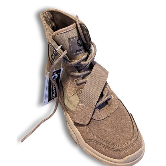 Akademiks Men\'s Brown High-Top Sneakers Velcro Strap Suede Size 9 main image 5